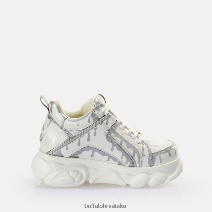 bijela/srebrna Buffalo cld corin tenisica low vegan |tenisice TDD6T757